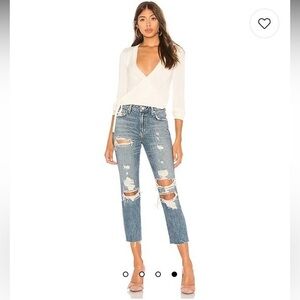 Lovers + Friends Logan High Rise Tapered Ainsley Jeans Sz 23